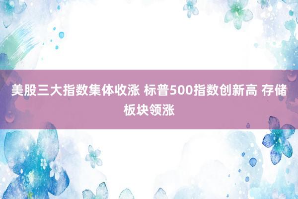 美股三大指数集体收涨 标普500指数创新高 存储板块领涨