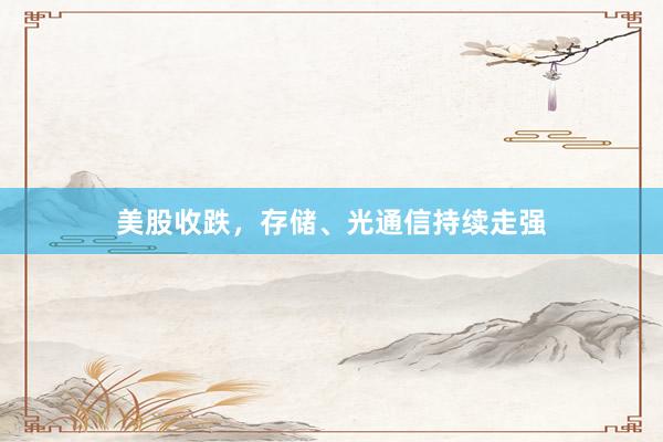 美股收跌，存储、光通信持续走强