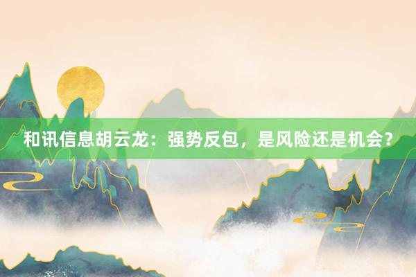 和讯信息胡云龙：强势反包，是风险还是机会？